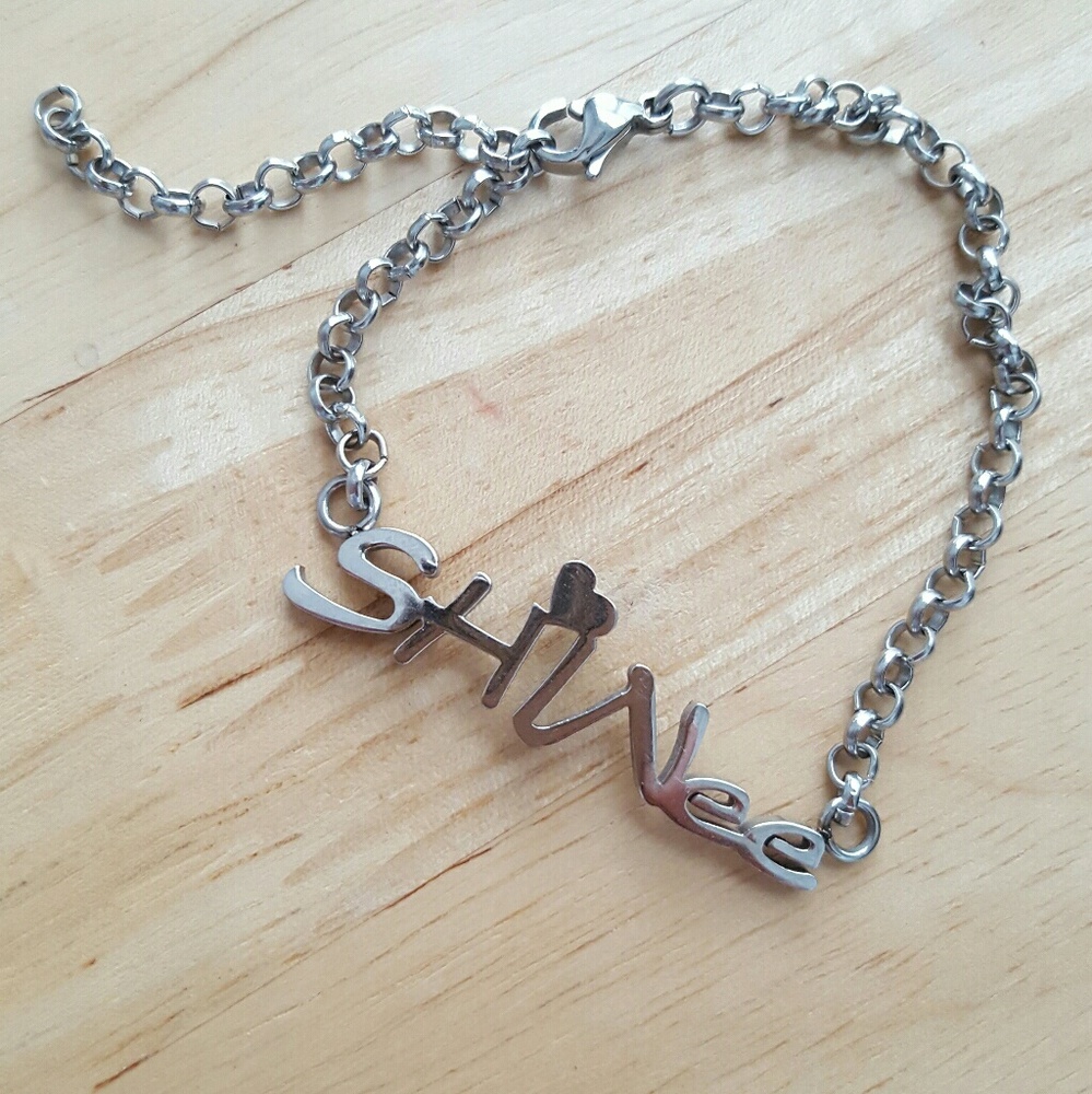 SHINee Kpop silver bracelet